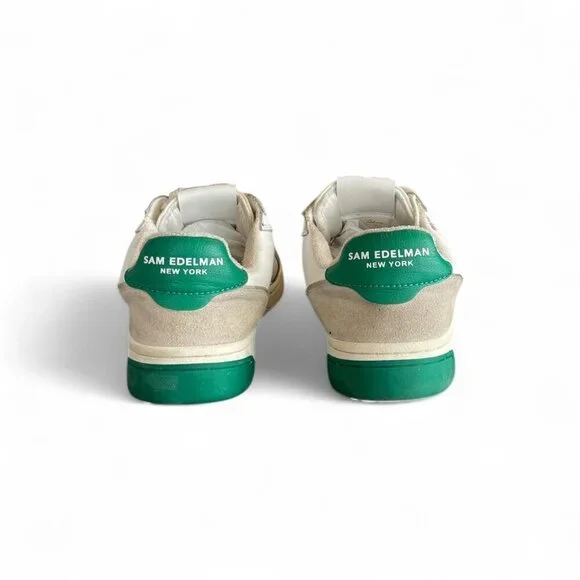Sam Edelman Harper Sneakers | White/Green | Women’s Size 7.5 - Picture 3 of 4